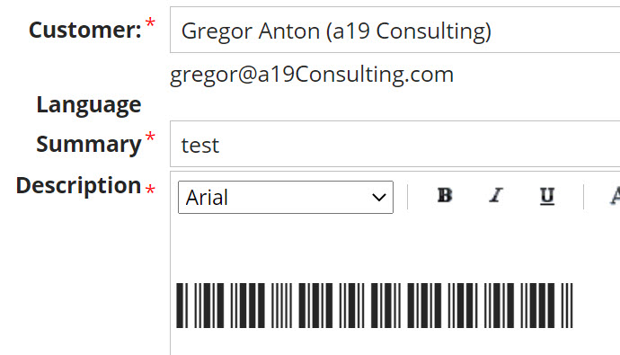 Ivanti Service Manager Generate Barcode