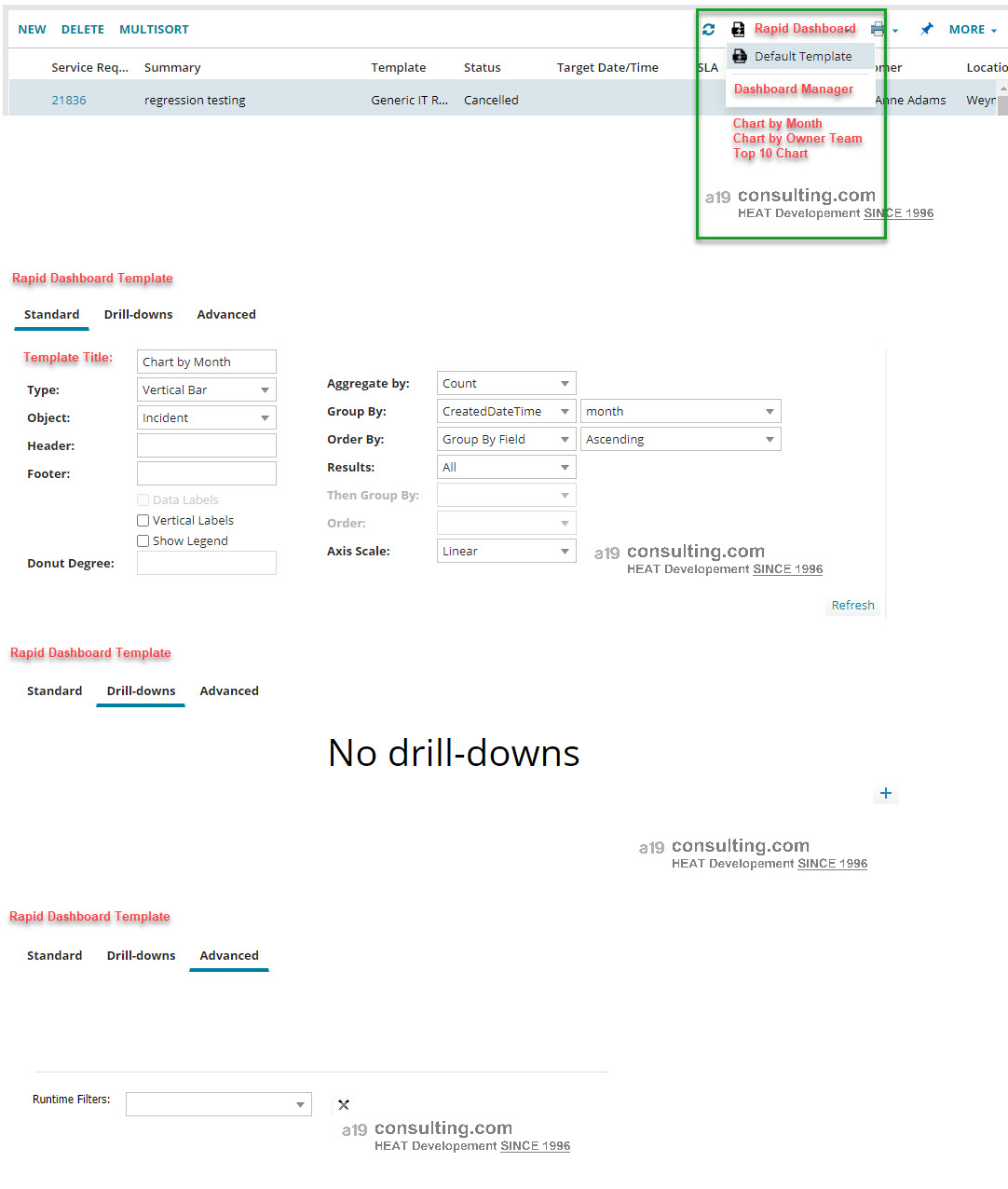 Ivanti Dashboard Reporting Rapid Reports SSRS Reports Ivanti Service Manager HEAT ITSM Consulting Australia UK Canada